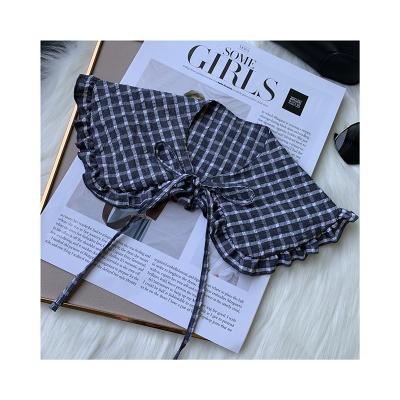 China Fake Plaid Leather Skin-friendly Fabric Double-color Factory Supply Collars With New Spring 2021 for sale