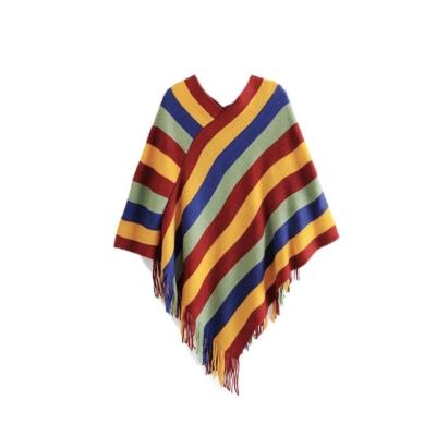 China Travel Tibet Soft Warm Knitwear Sweater Desert Photo Ethnic Cape Shawl Cape Cape for sale