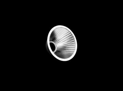 China Customizable Aluminum LED Light Reflector 98% and Low Glare Φ85*52mm for sale