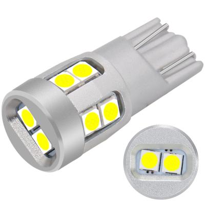 China Wholesale 380LM Amber Bulbs Red White T10 Led License Plate Light 3030 12SMD W5w 194 Automobile Mini License Plate Light DJ276 for sale