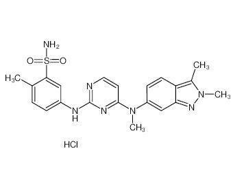 Chine Inhibiteur de HCL du chlorhydrate GW786034 de Cas 635702-64-6 Pazopanib à vendre