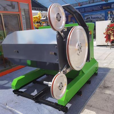 China Construction works Factory price quality stone cutting electric diamond wire saw machine for granite quarry block marble trimming for sale