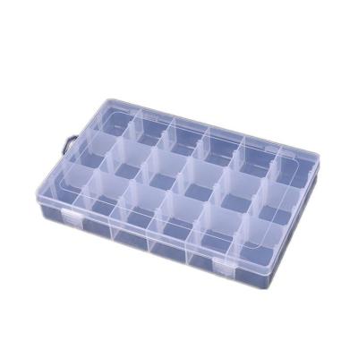 China 18 Lattice Detachable Transparent Organizer Box For Jewelry for sale