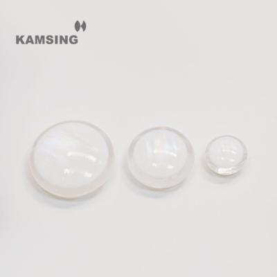 China Dry Cleaning Kamsing -High Quality Faux Pearl White Color Resin Hand Sewn Buttons For Women's coat New Design Plastic button for sale