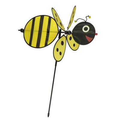 China Large bee beetle windmill children's toys outdoor windmill manufacturers windmill art cloth cartoon decorations direct sales for sale
