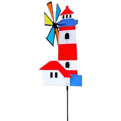 China Decorations Holland Home Windmill Park Kindergarten Windmill Outdoor Family Activity Decorated Windmill for sale