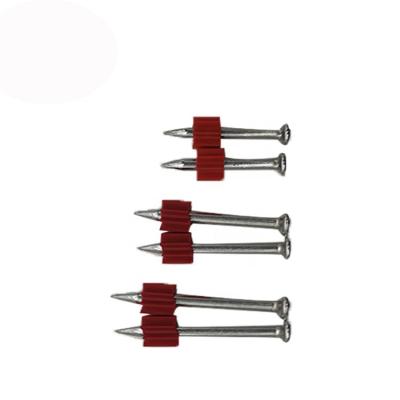 China China HOMSET PD Flat Key With Hardened Plastic Joint Pins Low Speed Non Stick Gun Galvanized Shoot Nail Concrete for sale