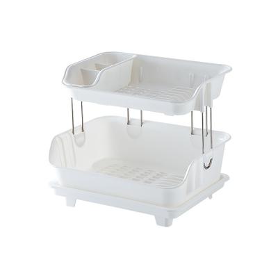 China Sustainable Hot Product Kitchen Dish Storage Rack Table Top Drain Bowl Rack Set Tableware Kitchen Storage Rack for sale