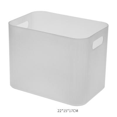 China Modern Wholesale Cosmetics Jewelry Storage Boxes Factory Finish White Plastic Boxed Storage Basket for sale
