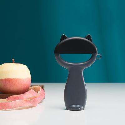 China Cartoon Cat Fruit and Vegetable Stocked Peeler with Cover Paring Knife Cucumber Carrot Potato Peeling Plants Slicer Kitchen Accessories for sale