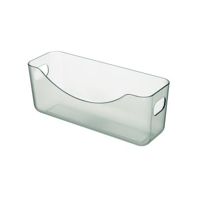 China Home Use Storage Basket Plastic Storage Basket Home Tidy Bathroom Plastic Kitchen Desktop Cosmetic Storage Box Small for sale