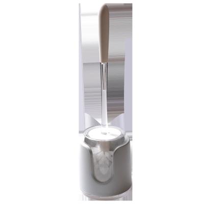 China Amazon Hot Modern Selling Bathroom Plastic Cleaner Toilet No Play Brush No Scratch Soft Toilet Cleaner Brush for sale