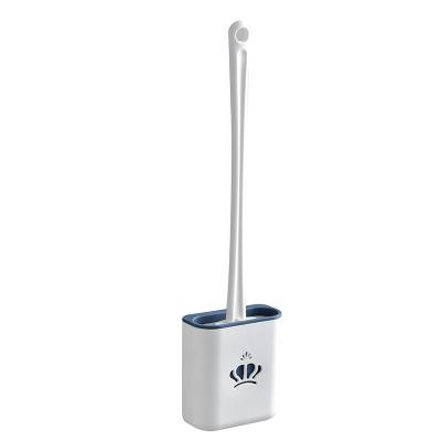 China Wholesale Stocked Toilet Reading Brush Silicone Toilet Brush With Low Wall Mounted Toilet No Dead Corner for sale