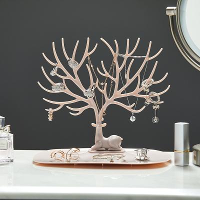 China Creative Jewellry Store Hot Sale Jewelry Storage Display Rack Dressing Table Household Cleaning Plastic Jewelry Display for sale