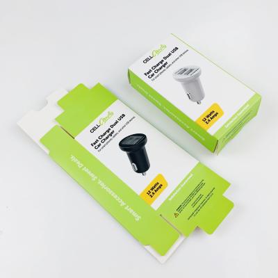 China Premium kartonnen verpakkingsdoos Glanzend UV-drukdoos Autoplaadbare opvouwbare verpakkingsdozen Te koop