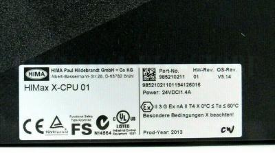 China X-CPU 01 985210211 HIMA HIMAtrix CPU Processor Module for sale