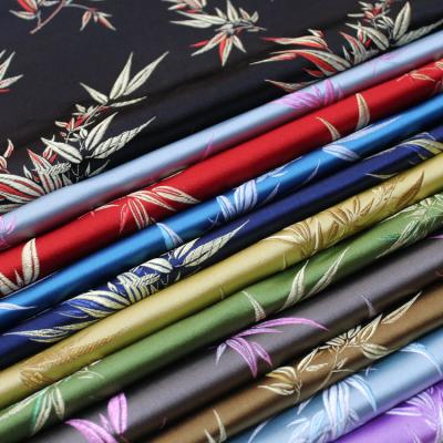 China Blackout Eco-friendly Woven Jacquard Blackout Double Faced Men Girls Cloths Fabric Brocade damask Fabric for sale