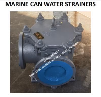 China Filtro de água de lata de ferro fundido 5K-200A tipo LA para bomba principal de água do mar com cesto de filtro de aço inoxidável à venda