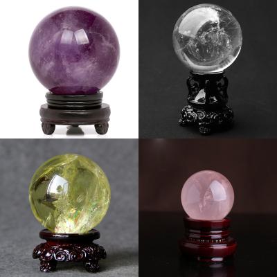 China Citrine Crystal Stone Ball for sale