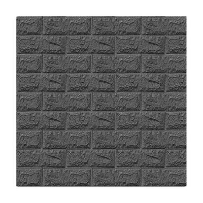 China Wholesaleenvironmental traditional friendly foam self adhesive wallpaper with 3D brick pattern is used for interior walls for sale