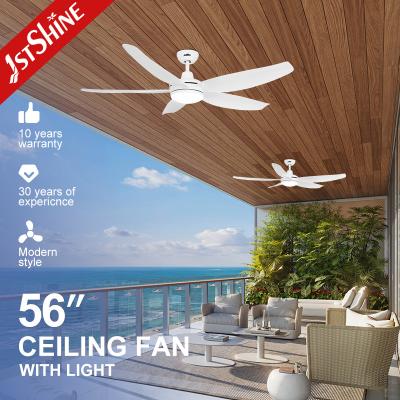 China 1/ 4 / 8 uur Timing Plastic Blade LED Plafondventilator Met Smart App Remote Control Te koop