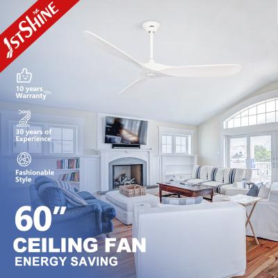 China Meer dan vijf windsnelheid 30W 60 inch LED houten plafondventilator met lichte DC-motor Te koop