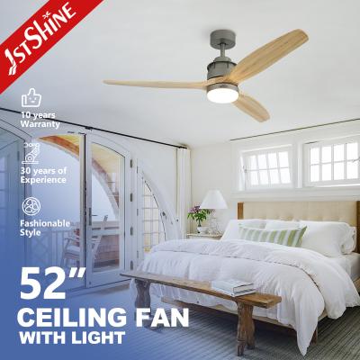 China Home Office Nood 3 Blade Hout Blade Plafond ventilator met licht en afstandsbediening Te koop