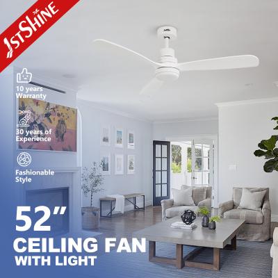 China Home Office 1stshine Solid Wood Blade Plafondventilator met AC energiebesparende en LED-lampen Te koop