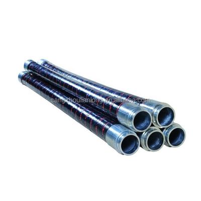 China Concrete Machinery Repair Shops Construction Machinery Parts Concrete Hose End Pump 4 Layer Wire Braid Rubber Hose for sale