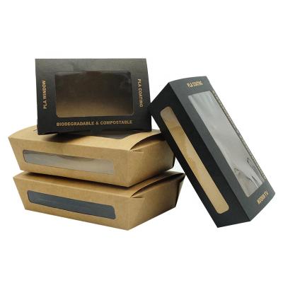 China Recyclable Disposable Paper Noodle Wrapping Paper Box Coated Custom Paper Lunch Food Wrapping Boxes for sale