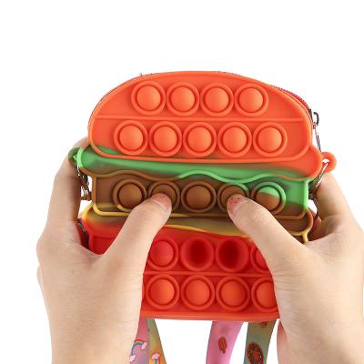 China Eco-friendly Popular Amazon Pocket Snap Push Pop Bags Wiggle Toys For Girl for sale