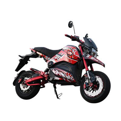 China High Speed 80km/h 3000W Lithium Battery EEC Superbike Supersport Sportbike Motos Racing Electric Motorcycle for Adult 1800mm*835mm*1025mm for sale