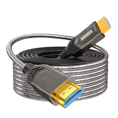 China 100m HDMI Fiber Optical Cable 4K 60Hz Complies With DP 1.4 Protocol Supports HDR Long Distance EMI-Free Supports ARC for sale