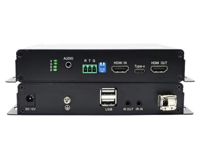 China Industriële HDMI-optische vezelverlenger 4K 60Hz Ultra HD Tot 10 km HDMI-A Interface Single-Circuit Power Supply DC 12V/1A Te koop