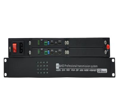 China Langafstands 4K 60Hz HDMI 2.0 Video Extender over Fiber Audio Interface 3.5mm Stereo Audio Socket Support Protocol HDMI2.0 Te koop
