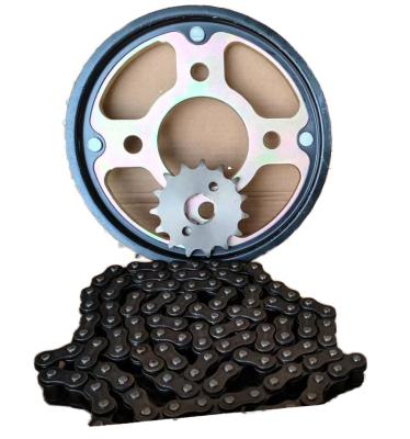 China Chain and Sprocket Kit/set for Motorcycle Bajaj.... Bajaj FT125 FT150 GL150 AP110 AT110 YBR125 for sale