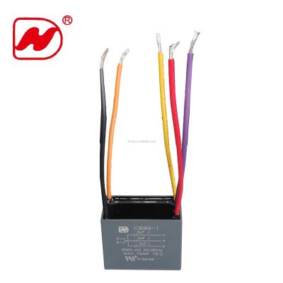China Propeller Speed Control Capacitor CBB61 250V 4+5+6uf 50/60HZ P0 CBB61 Shipping for sale