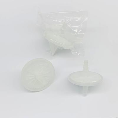 China 0.22µm 50mm PTFE Air Filter With Hose Barb Connectors For Inline Filtration for sale