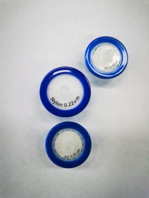 Cina 0.22μm/0.45μm Filtri a siringa di nylon per la prefiltrazione di laboratorio HPLC Diametro 13/25/33mm in vendita