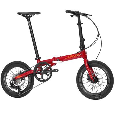 China Aluminum Alloy JAVA X2 20 Inch 9 Speed Aluminum Alloy Frame Folding Bike for sale
