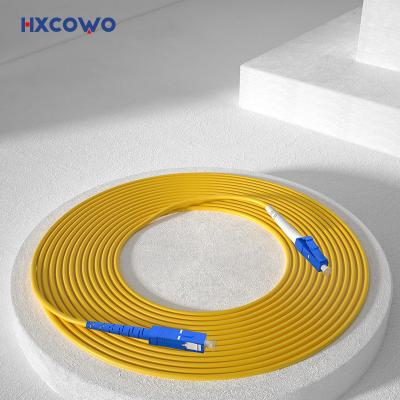 China HXCOWO FTTH FTTx FTTB Network Fiber Optic Cable LC SC/UPC Optical 1M Single Mode Single Core 3.0mm Fiber Cable Patch for sale
