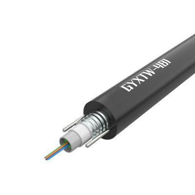 China High Speed 4 6 8 10 12 Core GYXTW Armoured Fiber Optic Cable for Network Data Signal Transmission for sale