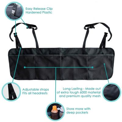 China Car Hanging Bag Large Capacity Convenient Sundries Storage Bag Back Seat Car Hanging Bag for sale