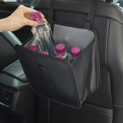 China Reusable Multi-Function Automotive Items Storage Washable Car Supplies Storage Bag Backseat Trash Bag Bucket Storage Bag for sale