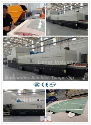 China Automotive Sidelites Glass Toughening Machine / Glass Tempering Furnace for Car Side window glass for sale