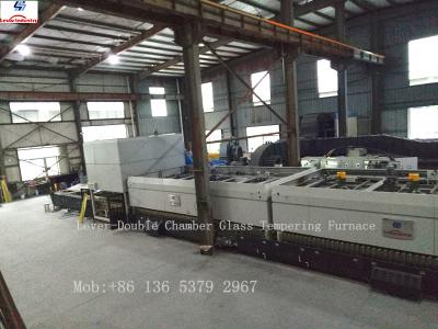China LV-DTF Sereis Double Heating Chamber Glass Toughening machine / Glass Tempering Furnace for sale