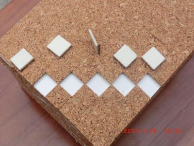 China Cork Pads with self-adhesive / Glass protection adhesive cork pads / spacer separator pads for sale
