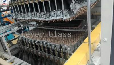 China Customized Automobile Rear Glass Tempering Furnace / double curvature glass with moulds pressing for sale
