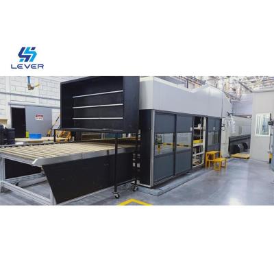 China Customized Double Curvature Glass Thoughening machine / Glass Tempering Furnace car backlites glass for sale
