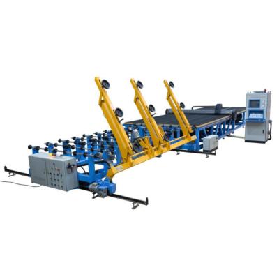China Horizontal Shaped CNC Glass Cutting equipment Line for sale